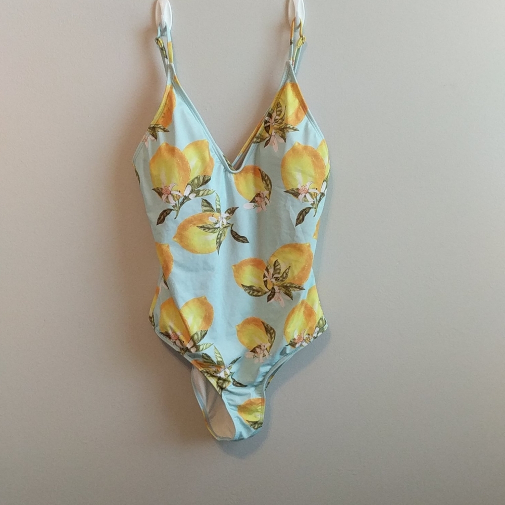 Lemon Print Swimsuit